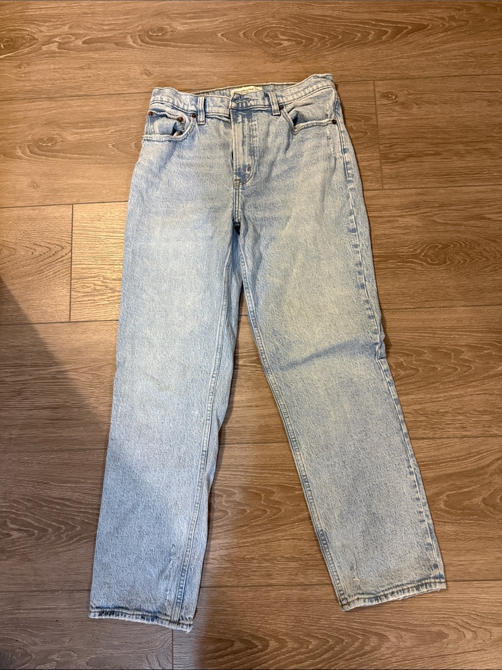 Abercrombie & Fitch Ultra High Rise Jeans in Light Blue